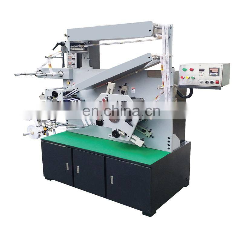 UGS42S Automatic roll to roll fabric washable label flexo Label Printing Machine, flexographic wash care cotton ribbon printer
