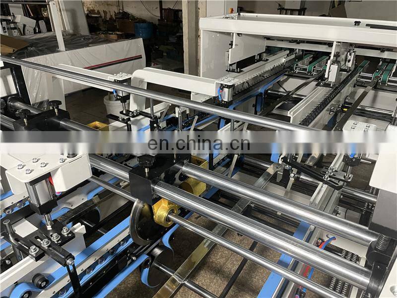 UFG1250E 2 4 corners Automatic Corrugated pizza food express paper box Folding and gluing machine