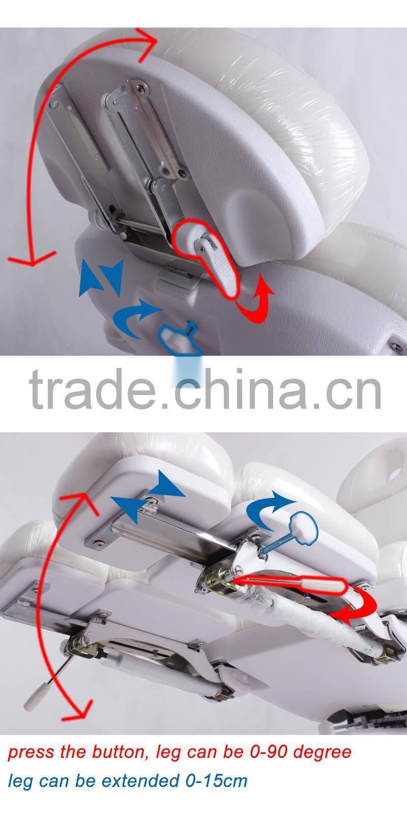 beauty salon furniture electric pedicure bed with three motors