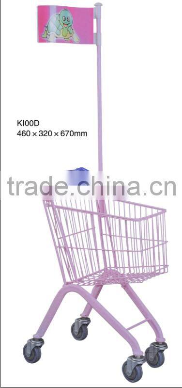 Low price 100L unfolding toy Shopping Trolley for kids