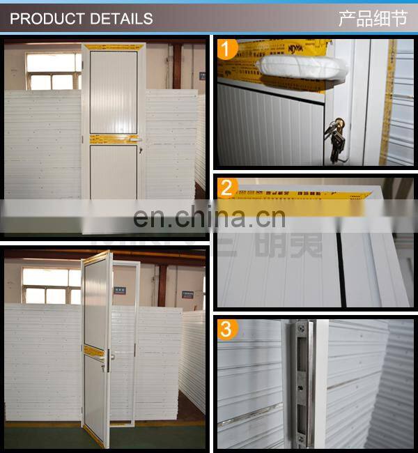 Turkey Style Apartment PVC Laminated Coated Toilet Bathroom Glass door Interior
