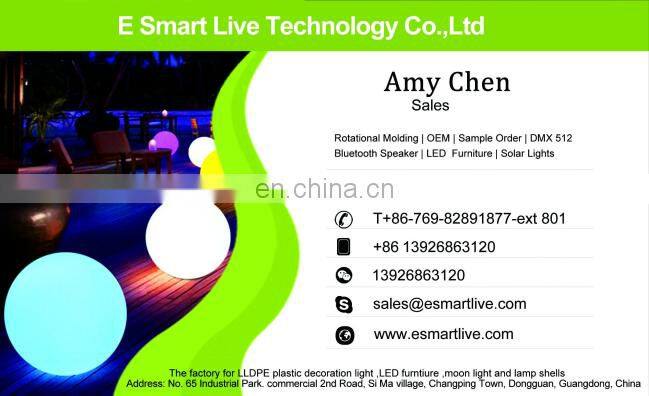 PE Plastic LED ice bucket luminous long rectangle buckets light color changing champagne beer red wine cooler ice pail