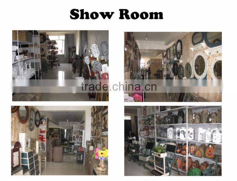 Hongwei antiquated dark blue wooden candle holder