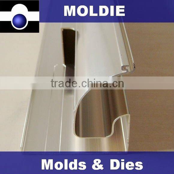 Anodized aluminium profile for refrigerators handle