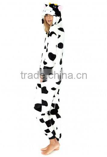 beautiful girl's fancy dot cow onesies sex sleepwear hot sexy girl image
