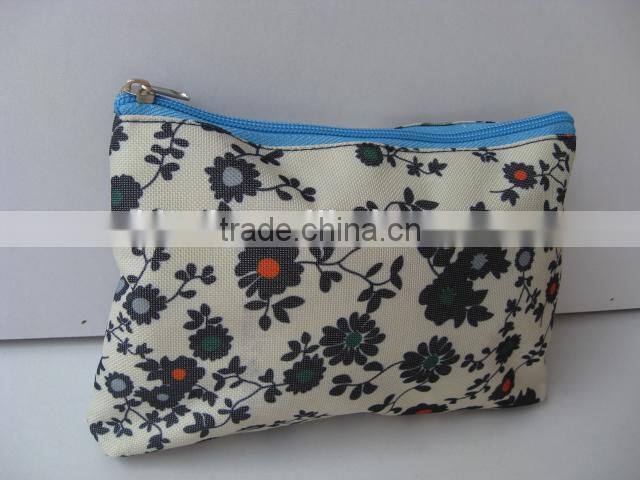 Oem lady fashion canvas toiletry bag