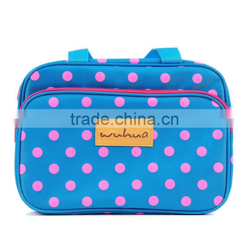 Stock dot nylon mommy handbag ladies bags holding baby bag handbags wholesale