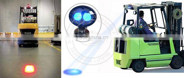 Blue or Red Oval LED Forklift Safety Light