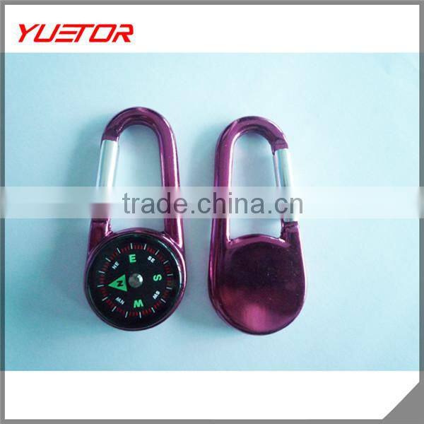 Portable fast button Outdoor Compass Hang Buckle 33g