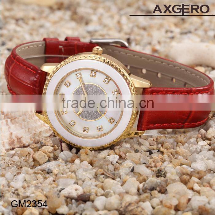 2015 hot selling quality charm wrist quartz watch