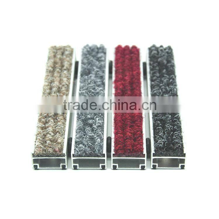 rubber insert aluminum entrance combinated door mat