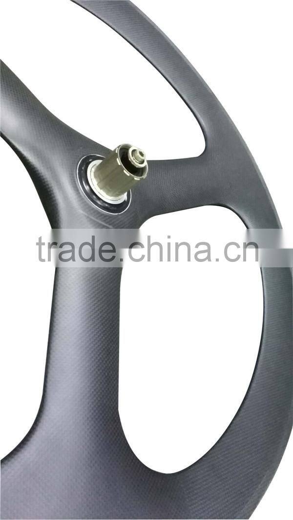oem fixie wheels 700c track bike wheelset full carbon fiber racing bicycle rim 28inch trispoke clincher rims light weight rim