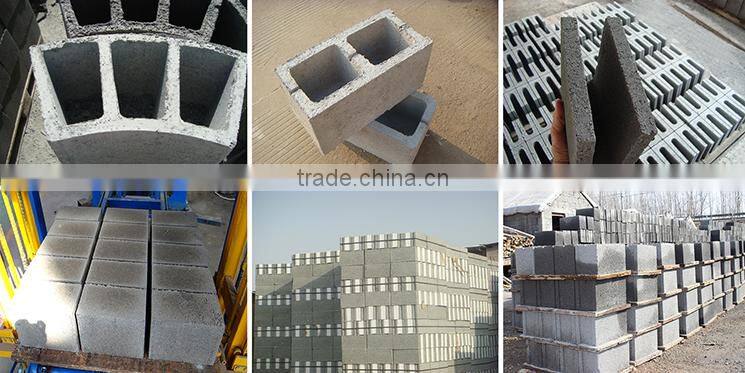 new design QTF4-28 diesel powered hydraulic manual interlocking concrete block making machine