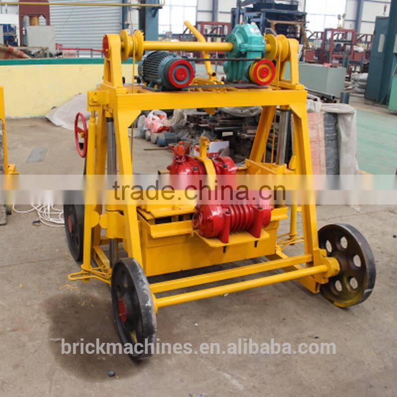 moving block making business egg laying brick block machine complete set