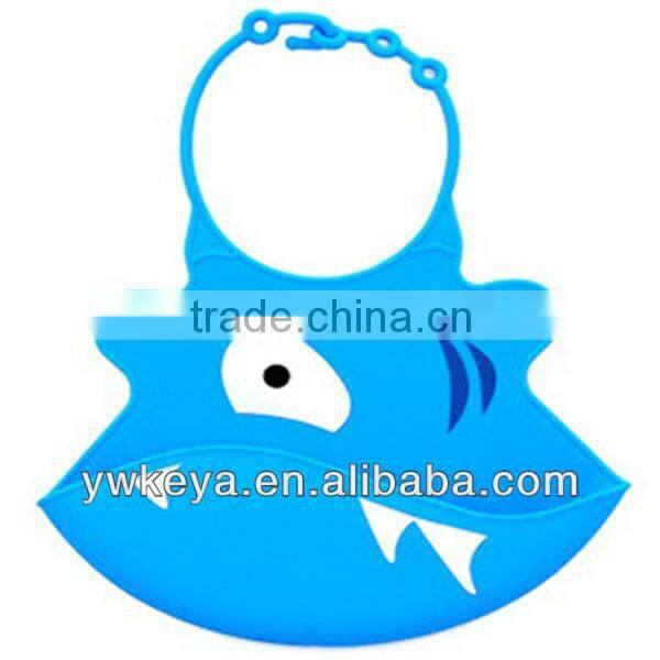 Latest design cartoon cute animal shape silicone wholesale baby bibs