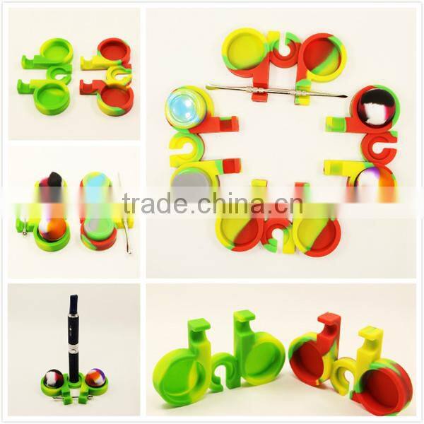 Customized silicone non-stick container 26ml concentrate oil silicone wax barrel drum silicone weed jar