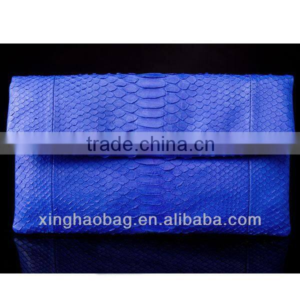 Custom high quality ladies purses and handbags genuine snake skin brand