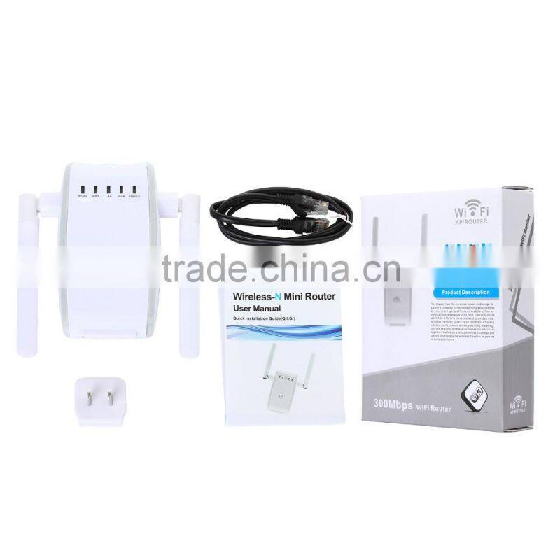 300Mbps Wi-Fi Range Extender Support Wifi Router Mode And AP Mode And and 360 Degree WiFi Covering with with WPS