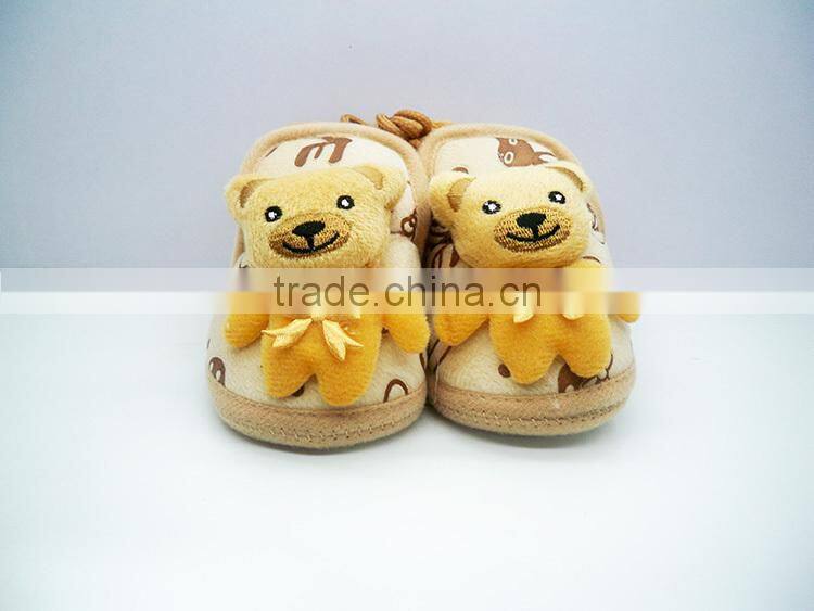 Babyfans Cotton Fabric With Cartoon Design Soft Baby Shoes