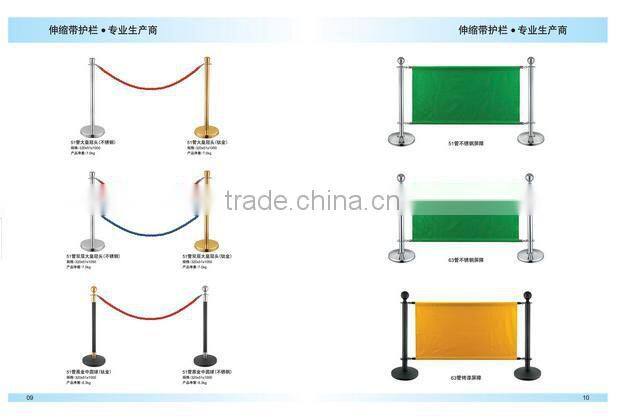 Polishing Stainless Steel Stanchion/Retractable Belt Stanchion