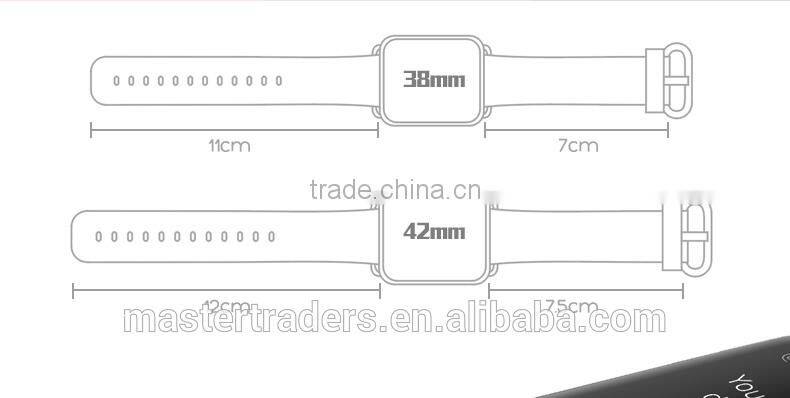 Original Rock 38MM Buckle Genuine Leather Watch Band Wrist Strap With 12 Holes For Apple Watch MT-3510