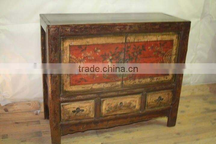 chinese antique Tibetan cabinet