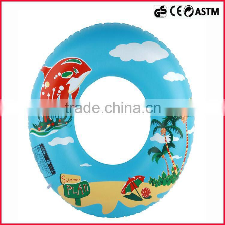 Hot sale inflatable swimming rings customized logo printed