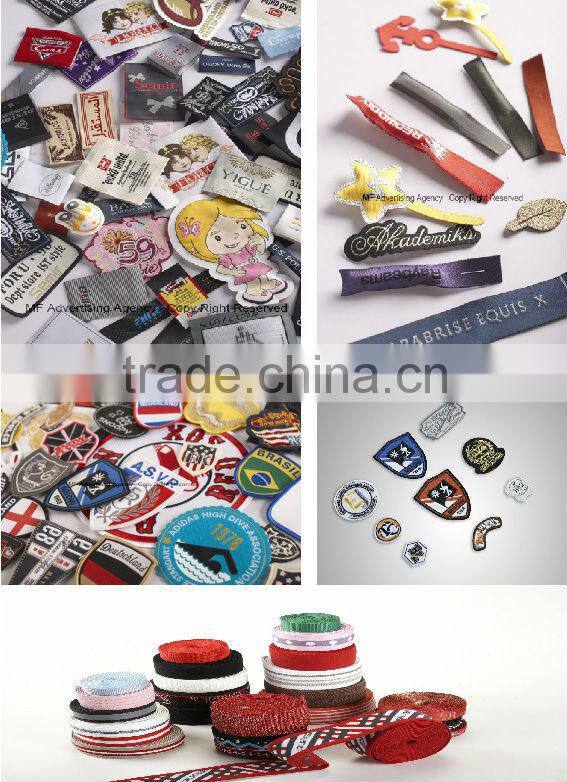 Hot sale Customized Embroidery label/2014 High Quality Custom Sew on Embroidery patch