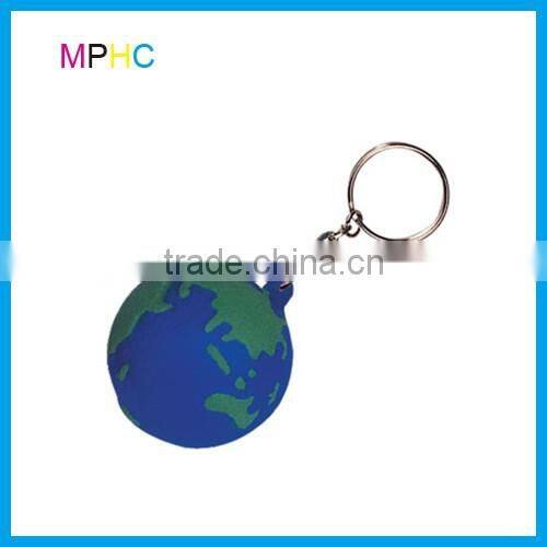 Holloween Promotional Gift Jack o Lantern Pumpkin Stress Reliever Keychain