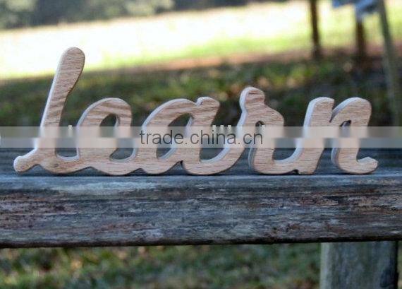 domestic wood LEARN sign shelf sitter word art for deco