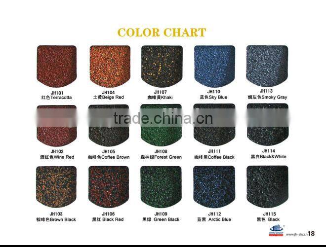 red color metal roof tile shingles stone coated metal roofing tile factory