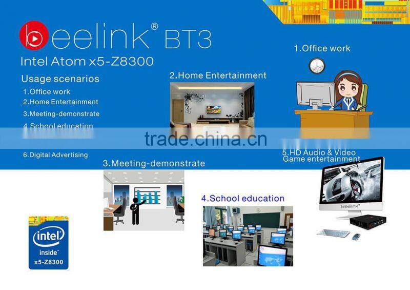 TOPLEO Beelink BT3 Windows10 PC intel Z8300 2G Ram 4K TV BOX Android Style 60GB rom MX3