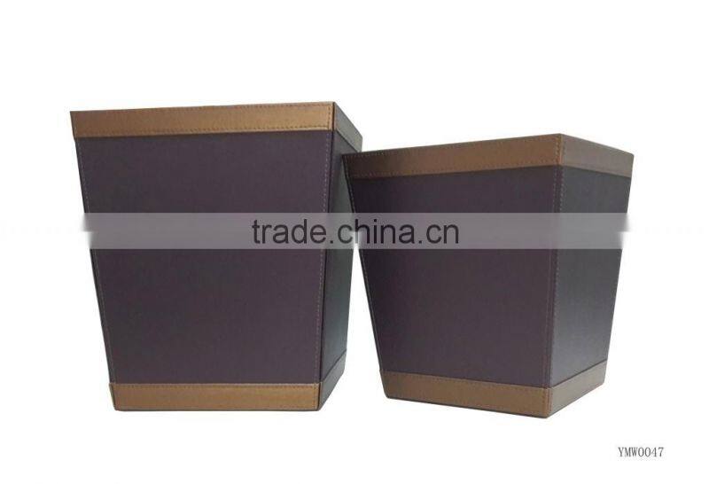Leather Waste Bin