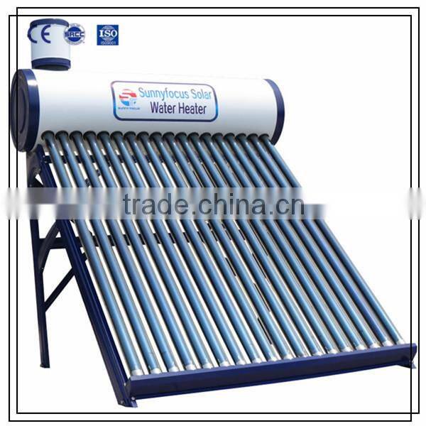 Compact Non-pressured Solar Water Heater with Assistant Tank