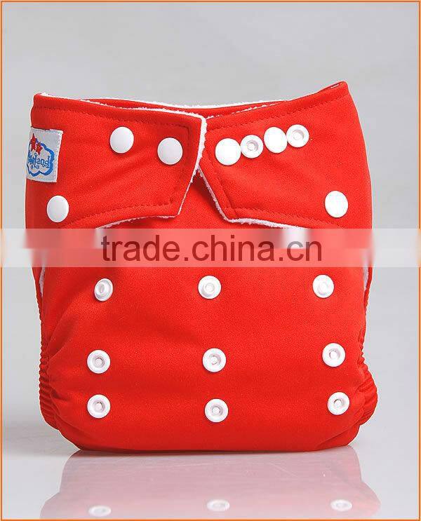 Factory Baby Cloth Diapers Reusable Washable Sweet Happy Solid Plain Baby Diapers