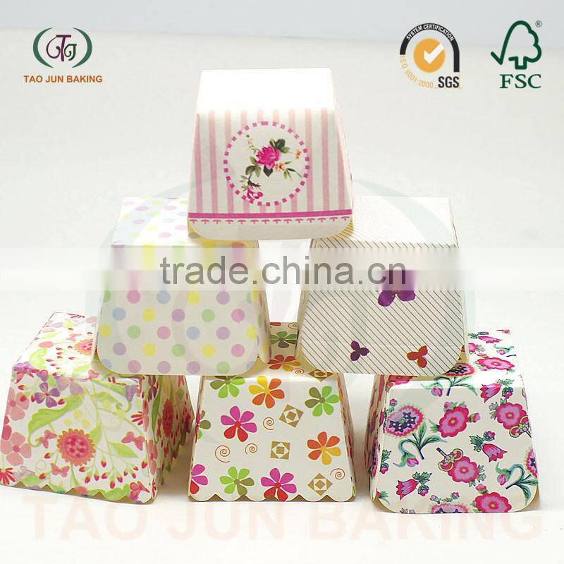 disposable square cupcake liners cups paper baking cups