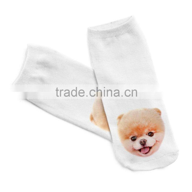 taobao ankle socks animals 3d digital full print colorful socks manufacturers