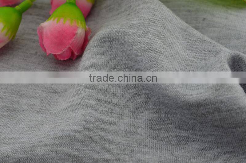Polyester viscose spandex french terry fabric