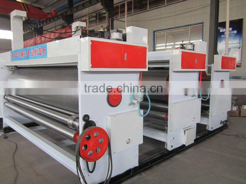 Chain feeding small corrugated carton box printing and slotting machinery