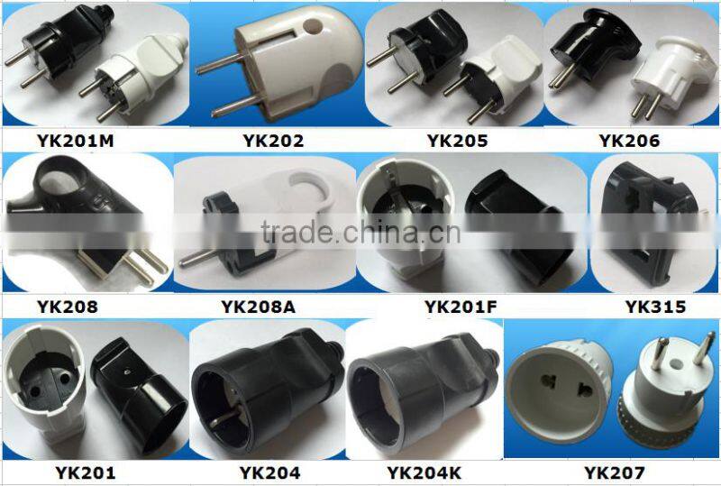 YK233FMHot sale3 pins European Style Plug and socket