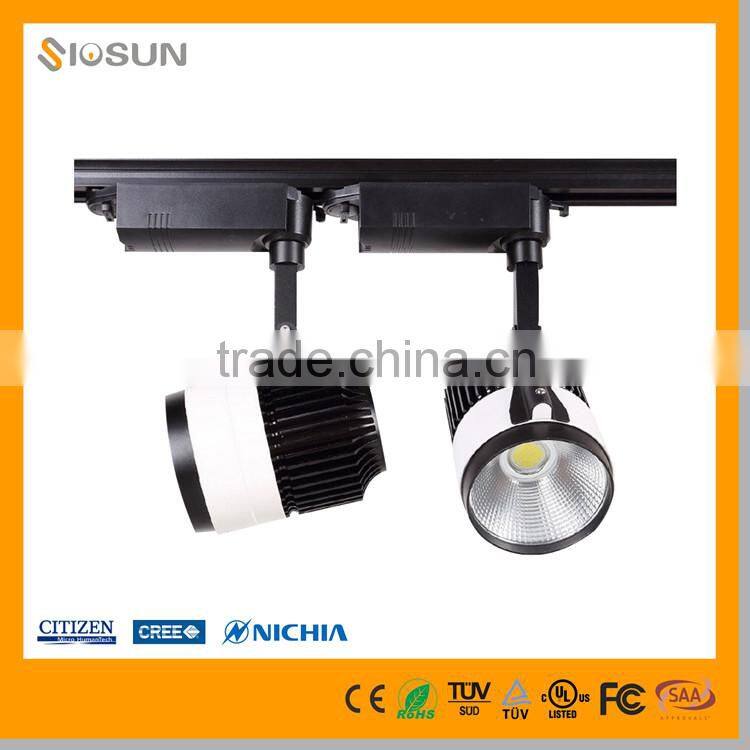 High lumen 30w cob led track light housing for cloths store