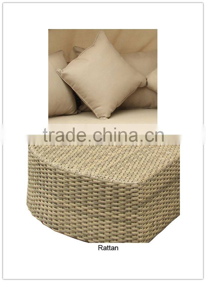 Canopy daybed rattan garden furniture outdoor