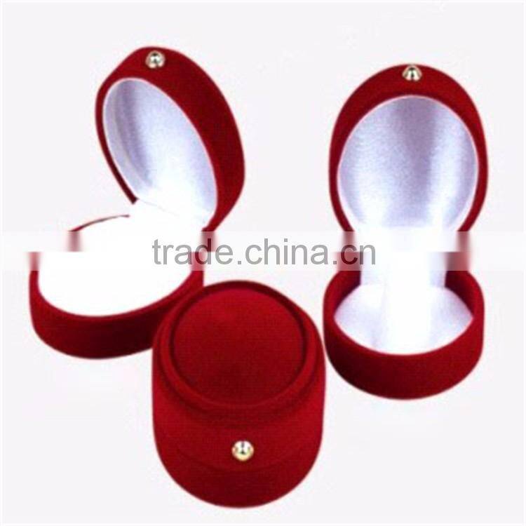 Wholesale Cheap Flocking Ring Boxes,Wedding Favors Boxes, Accept Custom Logo.