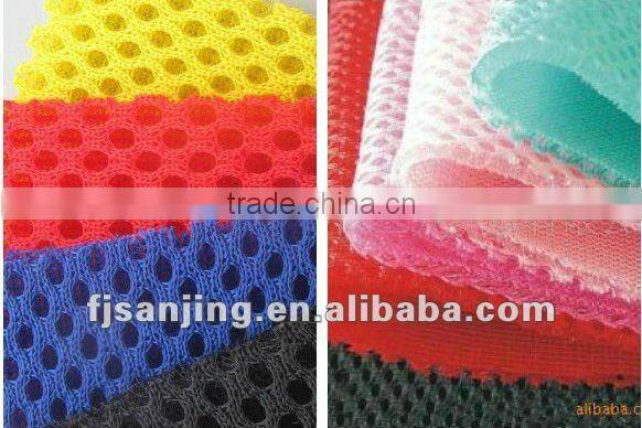 100% polyester with nylon mesh fabric for bags , caps