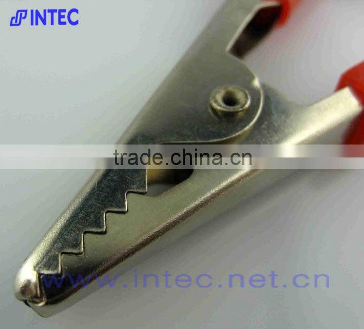 Jumper Wires Alligator Crocodile Roach Test Clip Plastic Handles Crocodile clips 50.5mm red color I00099