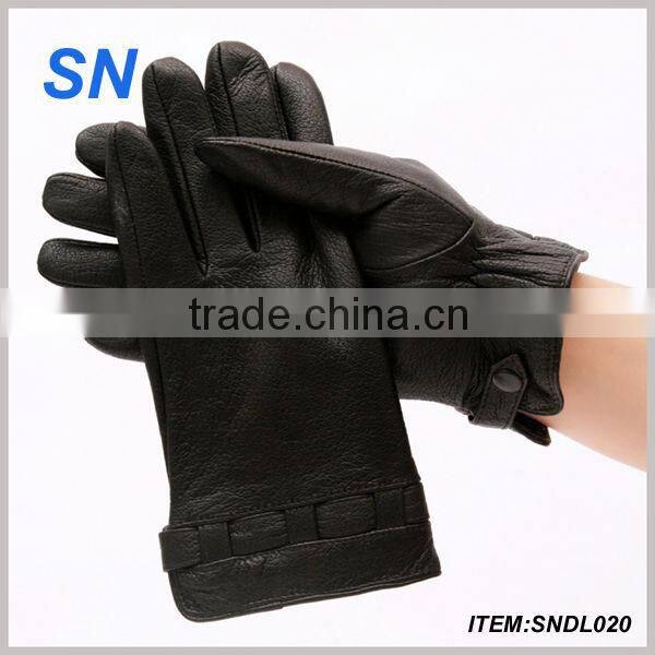 2014 High quality noble sexy promotional customerized dear leather car driving gloves for man