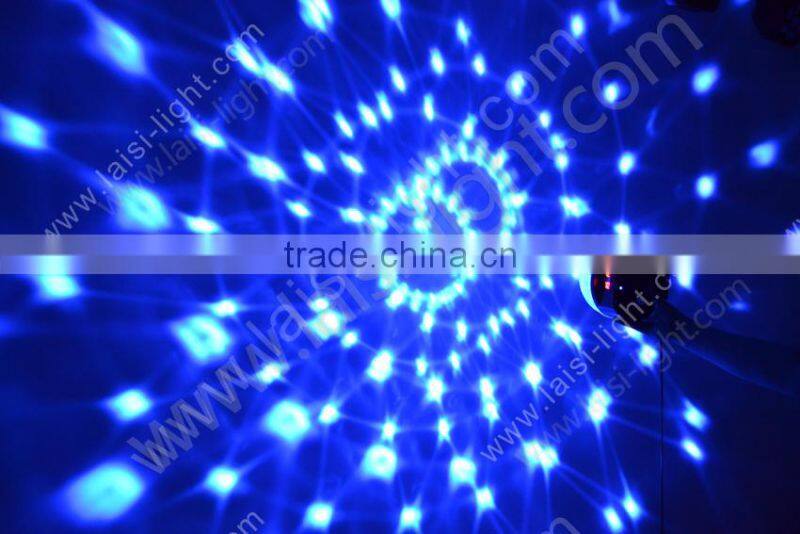 DJ disco light Mirror 6pcs*3W LED Crystal Ball, mini LED Crystal Ball for Christmas Decoration