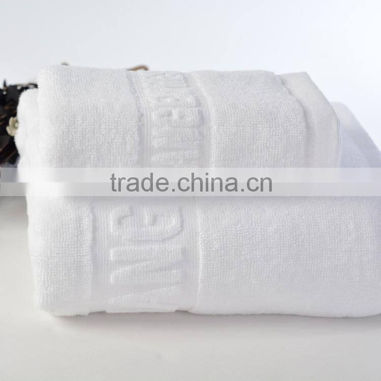 wholesale custom logo cotton jacquard towel 50*100 hotel