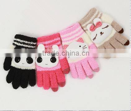 knitted gloves/touching screen gloves/animal shape gloves