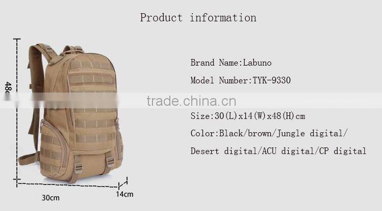 600D waterproof camouflage camping hiking military backpack